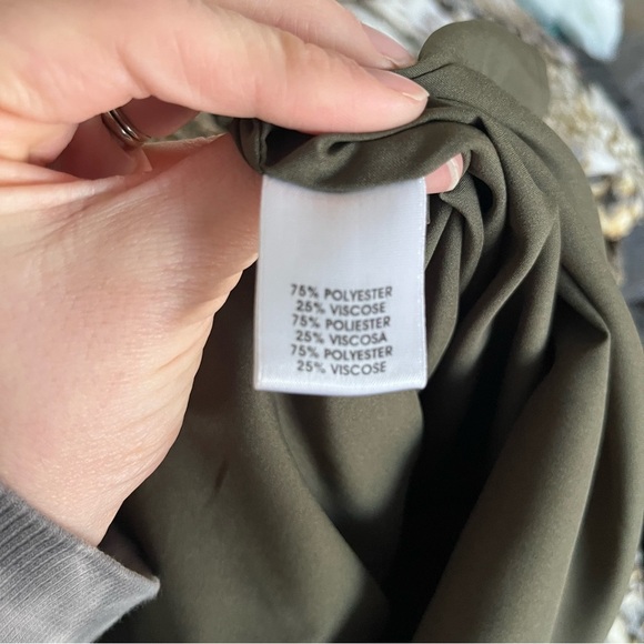 Worth Dress Women's 8 Knot Tie Cowl Long Sleeve Career Houndstooth - Picture 7 of 8